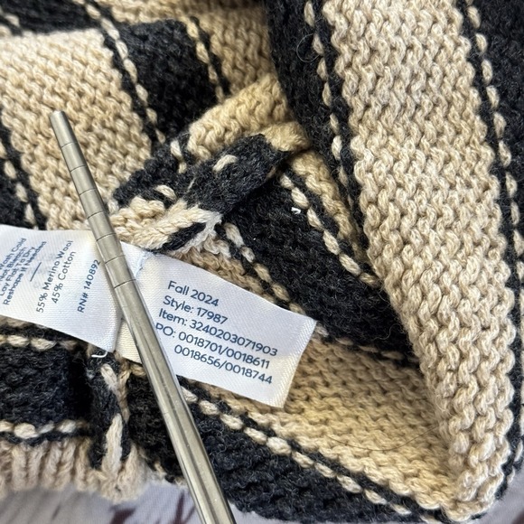 Marine Layer Claire Relaxed Sweater Polo Size XS Merino Wool Blend Women's - Picture 7 of 9